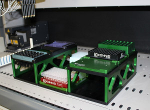 Raised microplate and diti carriers